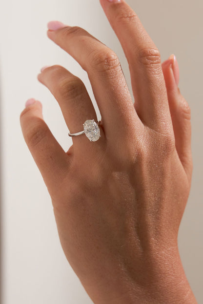 2 CT Round Three Stones Lab Grown Diamond Engagement Ring