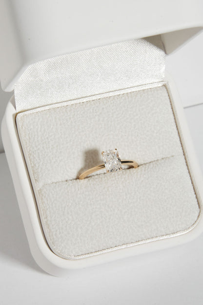 2 CT Round Three Stones Lab Grown Diamond Engagement Ring