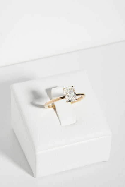 2 CT Round Three Stones Lab Grown Diamond Engagement Ring