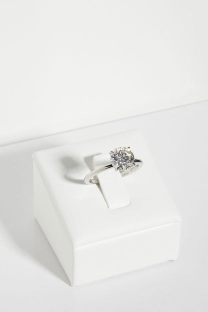 2 CT Round Three Stones Lab Grown Diamond Engagement Ring