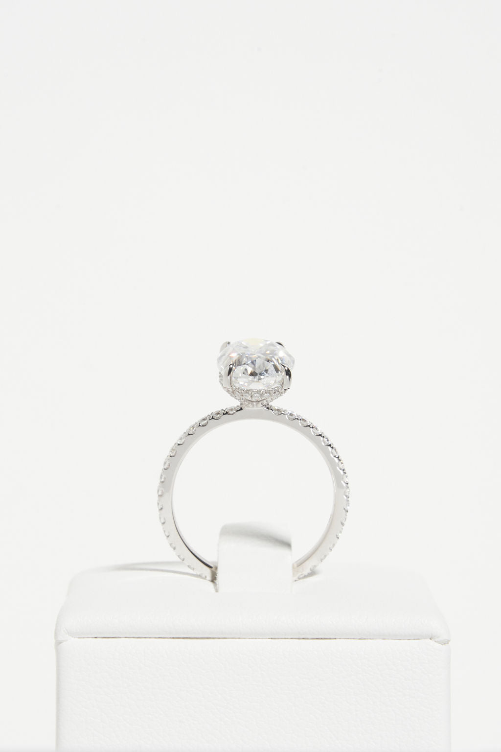 2 CT Round Three Stones Lab Grown Diamond Engagement Ring