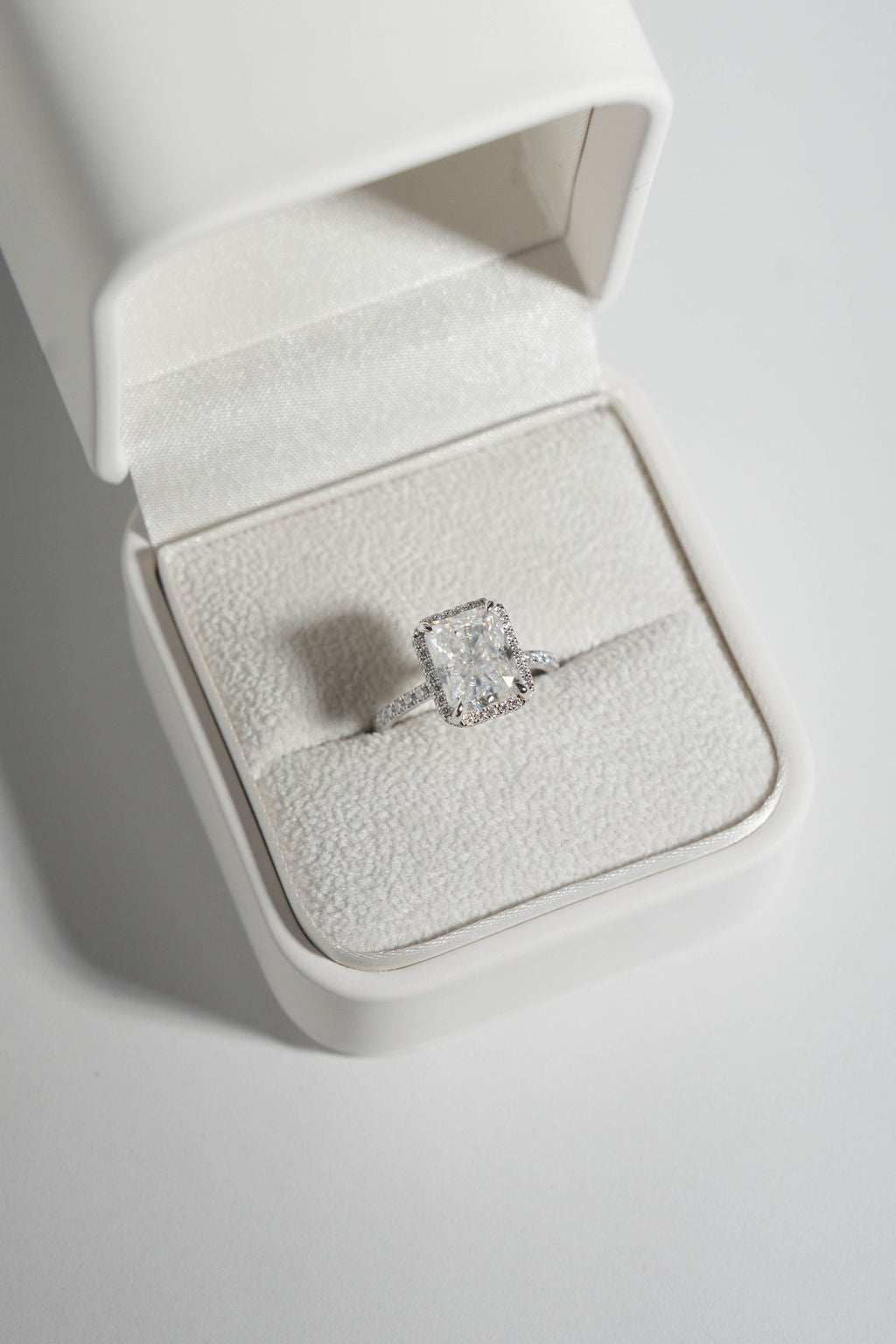 2 CT Round Three Stones Lab Grown Diamond Engagement Ring