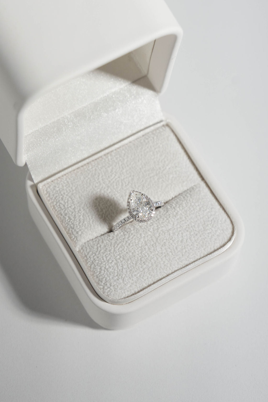 2 CT Round Three Stones Lab Grown Diamond Engagement Ring
