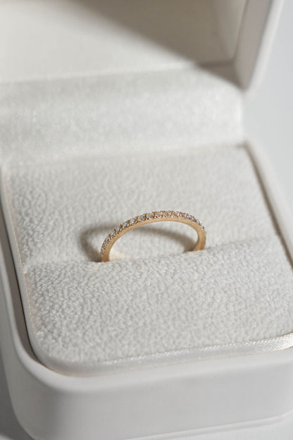 0.37 CT Round Full Eternity Lab Grown Diamond Wedding Band