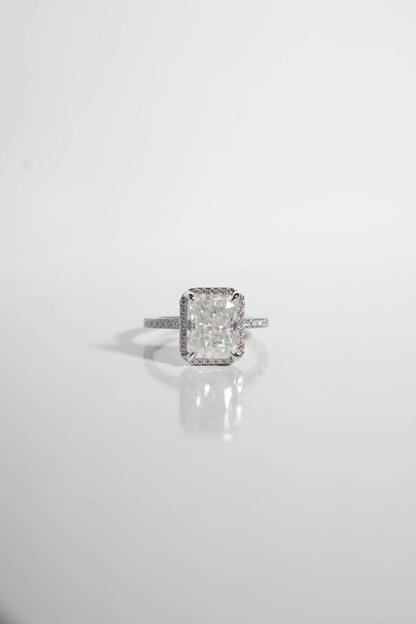 2 CT Round Three Stones Lab Grown Diamond Engagement Ring