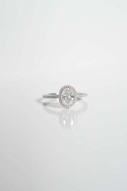 2 CT Round Three Stones Lab Grown Diamond Engagement Ring