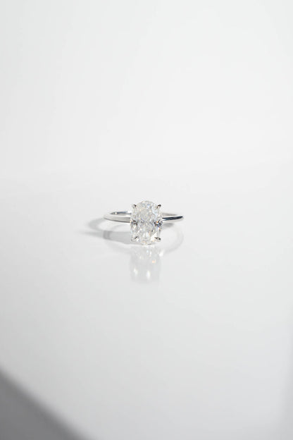 2 CT Round Three Stones Lab Grown Diamond Engagement Ring