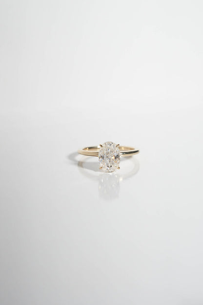 2 CT Round Three Stones Lab Grown Diamond Engagement Ring