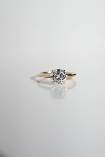2 CT Round Three Stones Lab Grown Diamond Engagement Ring