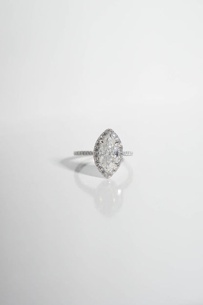 2 CT Round Three Stones Lab Grown Diamond Engagement Ring