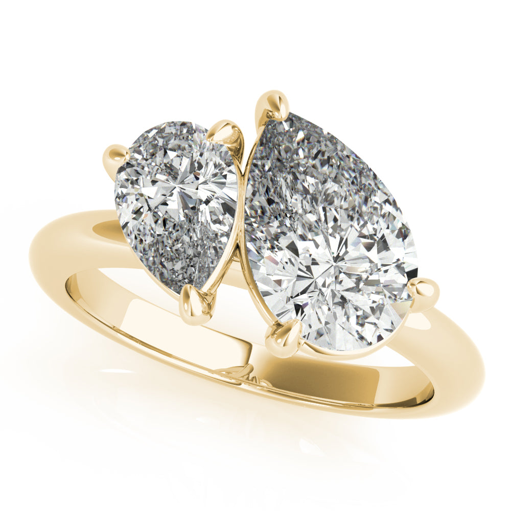 2 CT Round Three Stones Lab Grown Diamond Engagement Ring