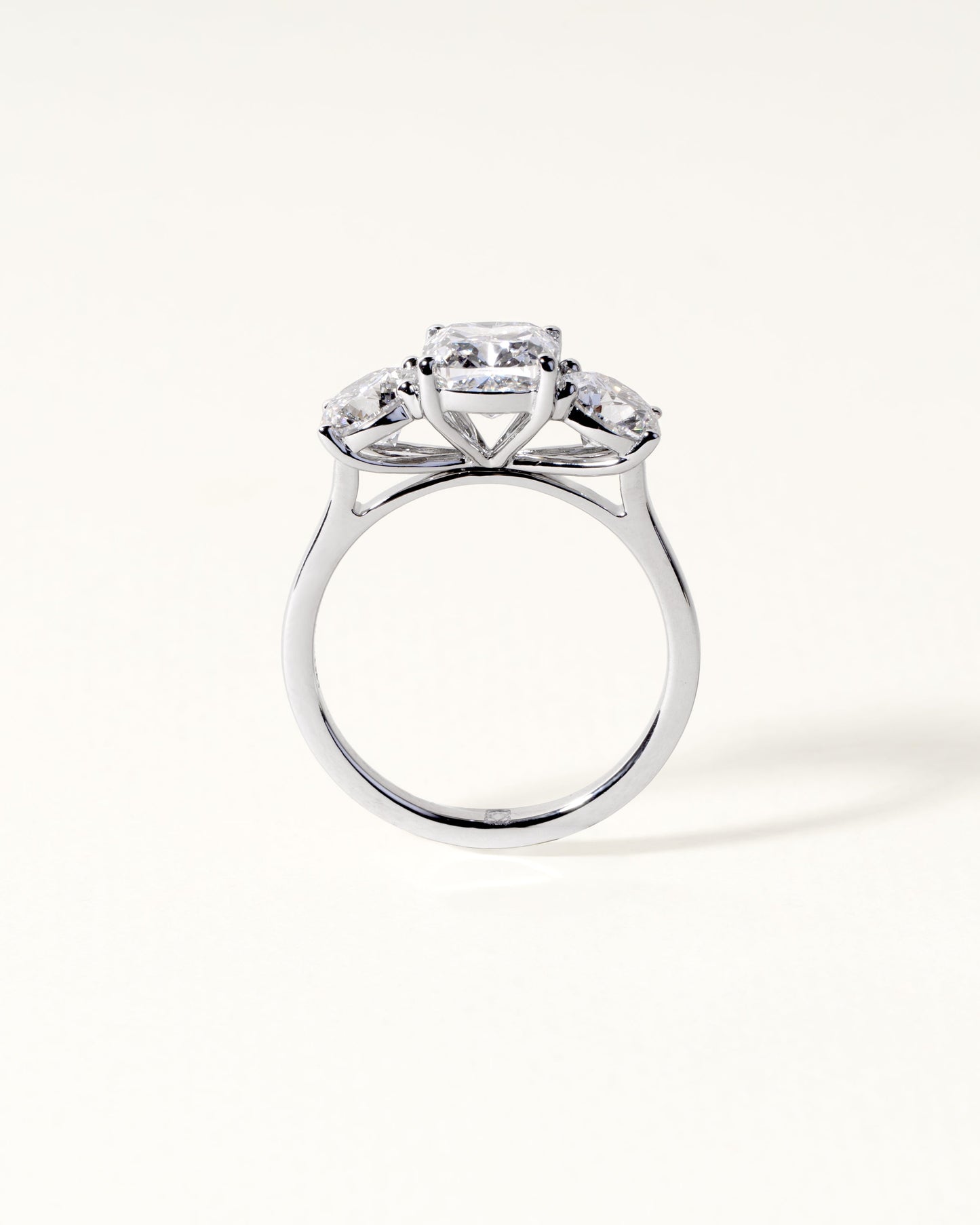 2 CT Round Three Stones Lab Grown Diamond Engagement Ring