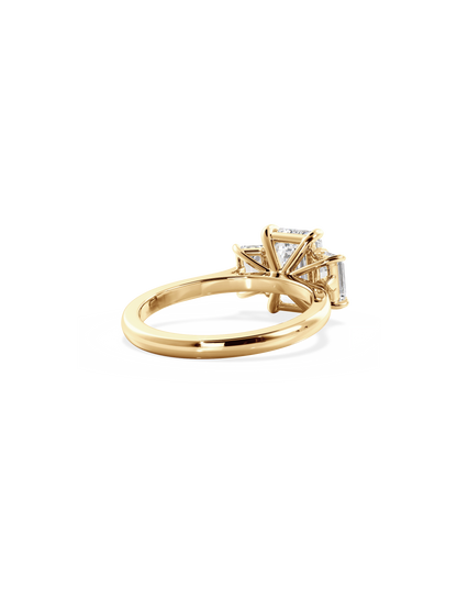 2 CT Round Three Stones Lab Grown Diamond Engagement Ring