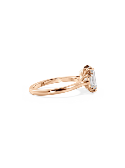 2 CT Round Three Stones Lab Grown Diamond Engagement Ring