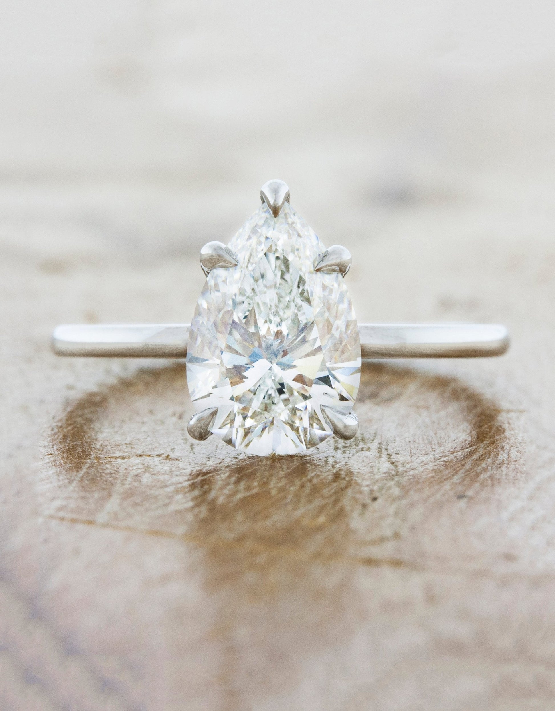 2 CT Round Three Stones Lab Grown Diamond Engagement Ring