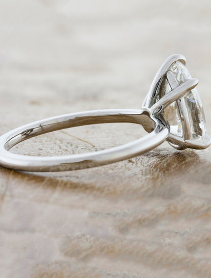 2 CT Round Three Stones Lab Grown Diamond Engagement Ring