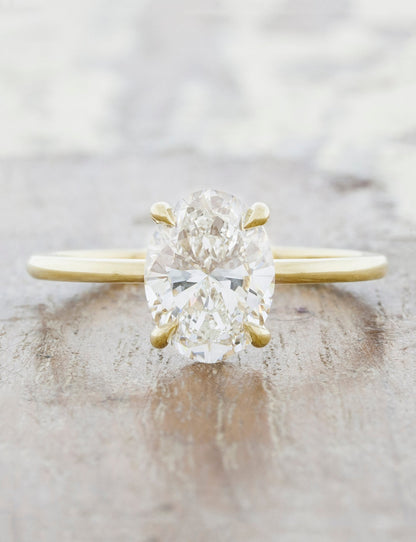 2 CT Round Three Stones Lab Grown Diamond Engagement Ring