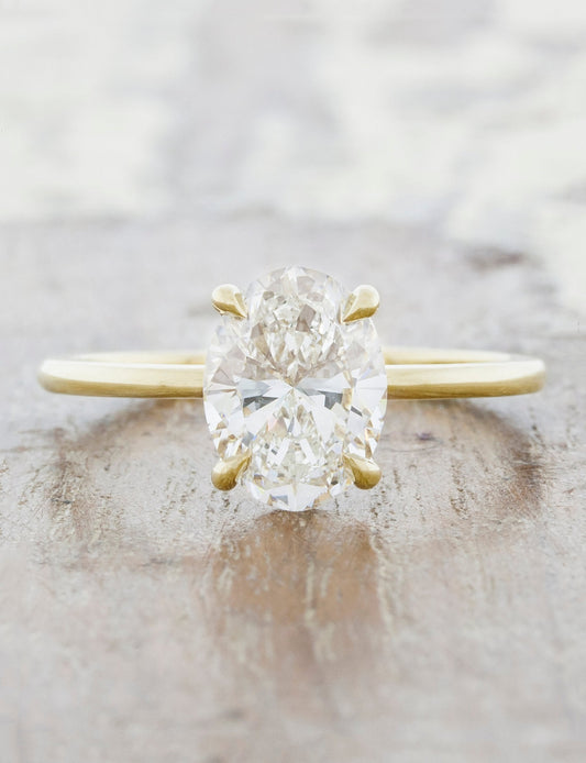 2 CT Round Three Stones Lab Grown Diamond Engagement Ring