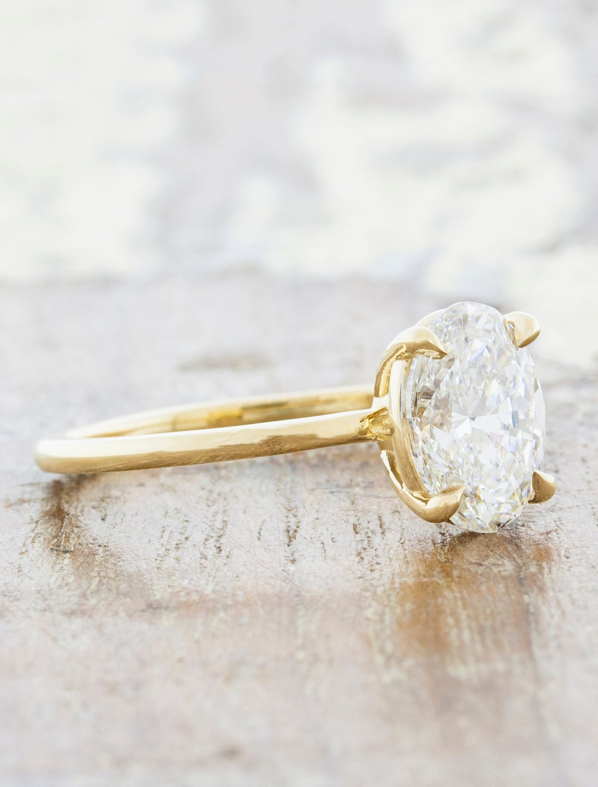 2 CT Round Three Stones Lab Grown Diamond Engagement Ring