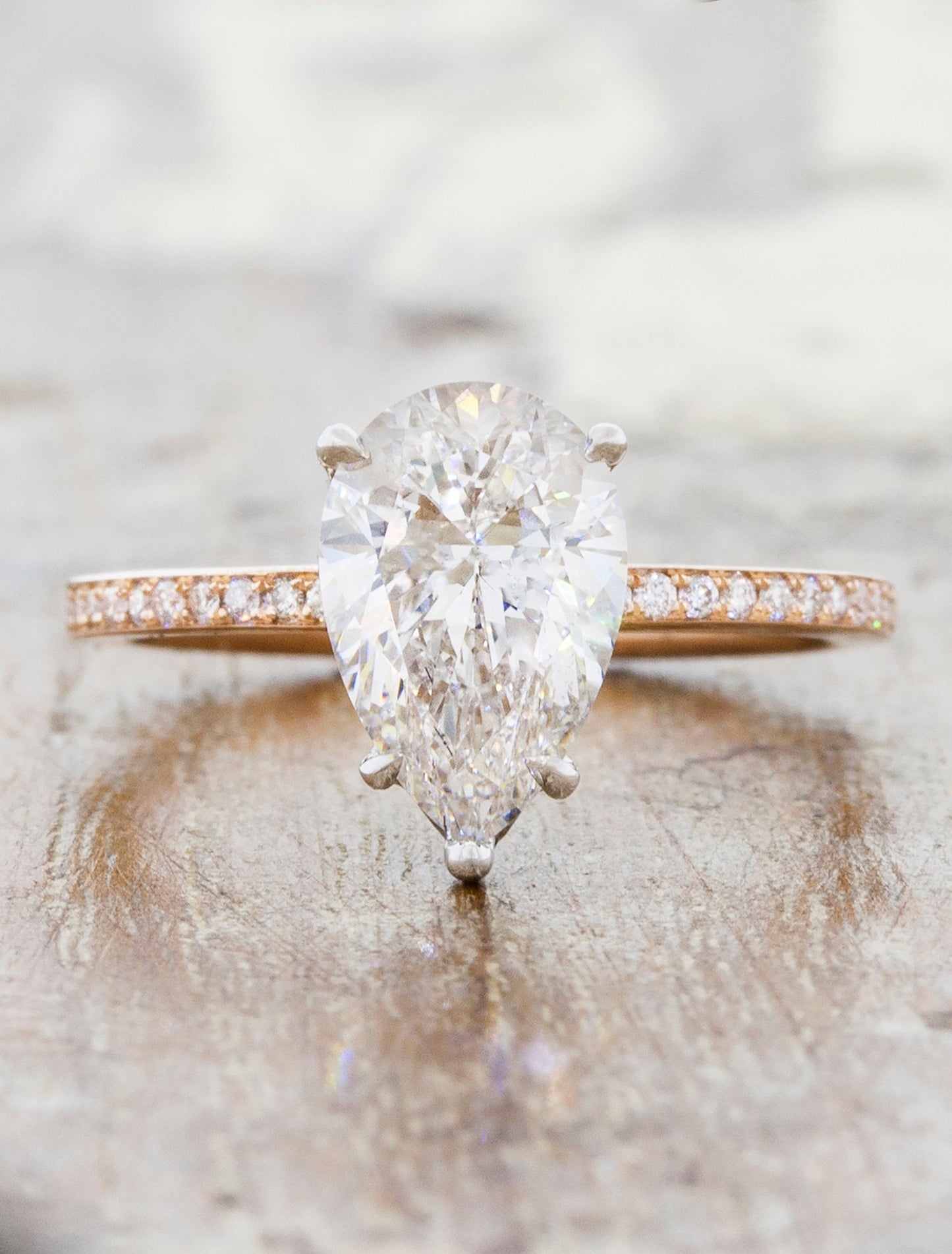 2 CT Round Three Stones Lab Grown Diamond Engagement Ring