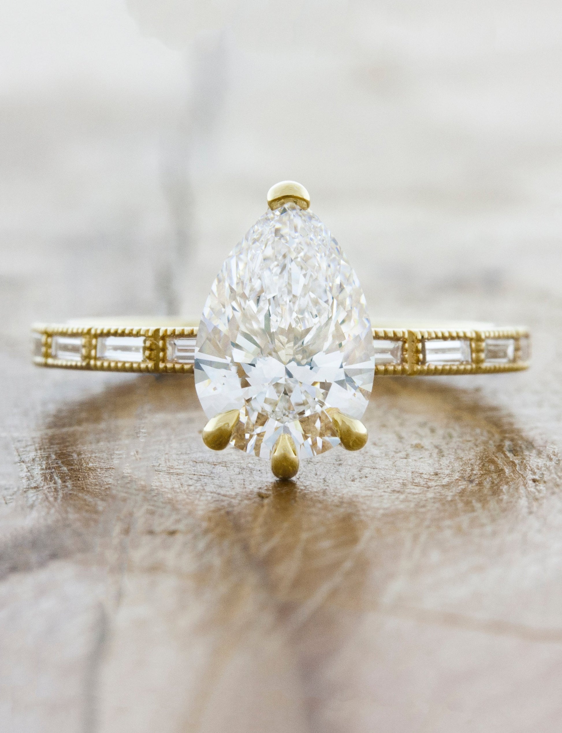 2 CT Round Three Stones Lab Grown Diamond Engagement Ring