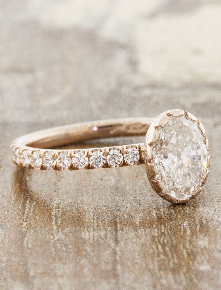 2 CT Round Three Stones Lab Grown Diamond Engagement Ring