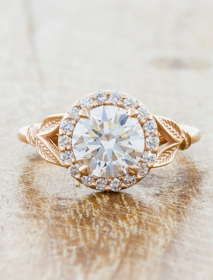 2 CT Round Three Stones Lab Grown Diamond Engagement Ring