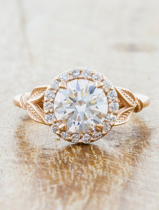 2 CT Round Three Stones Lab Grown Diamond Engagement Ring