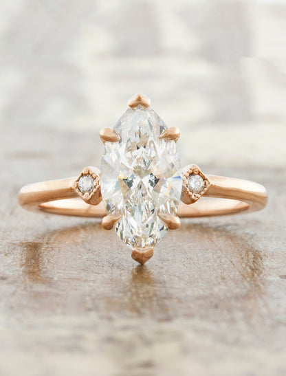 2 CT Round Three Stones Lab Grown Diamond Engagement Ring