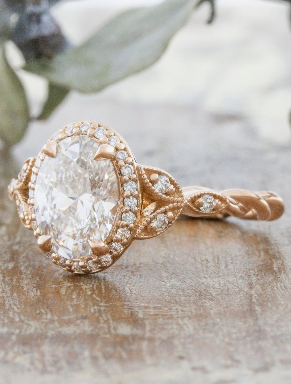 2 CT Round Three Stones Lab Grown Diamond Engagement Ring