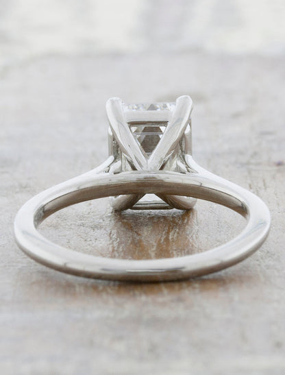 2 CT Round Three Stones Lab Grown Diamond Engagement Ring
