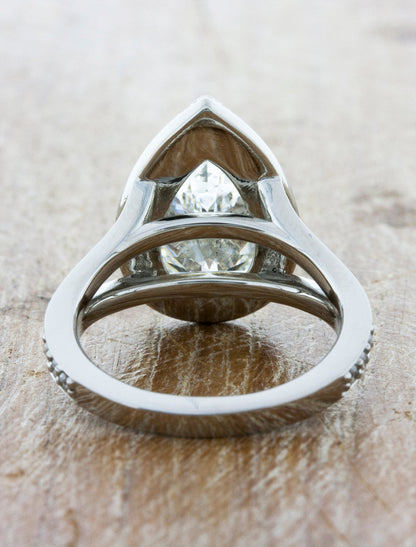 2 CT Round Three Stones Lab Grown Diamond Engagement Ring