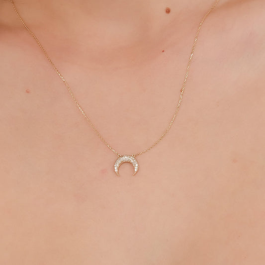 1.0 CT Round Bezel Solitaire Lab Grown Diamond Necklace
