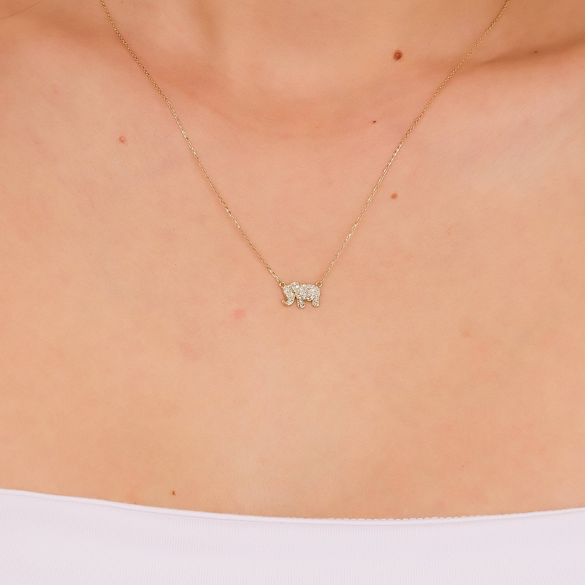 1.0 CT Round Bezel Solitaire Lab Grown Diamond Necklace