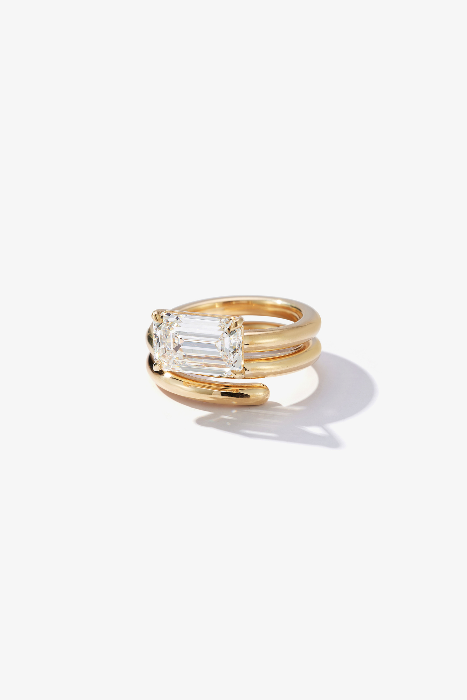 2 CT Round Three Stones Lab Grown Diamond Engagement Ring
