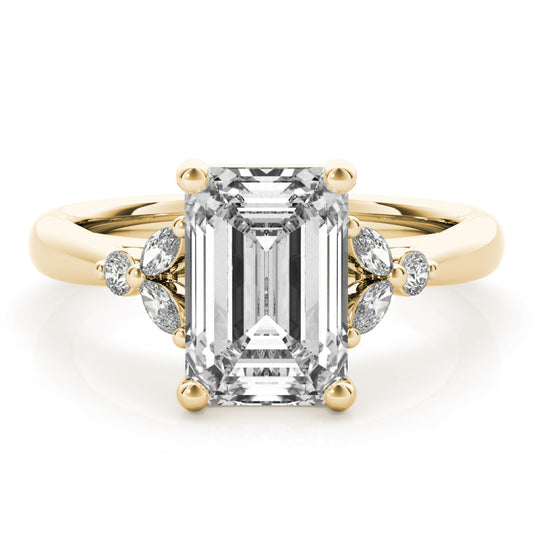 2 CT Round Three Stones Lab Grown Diamond Engagement Ring