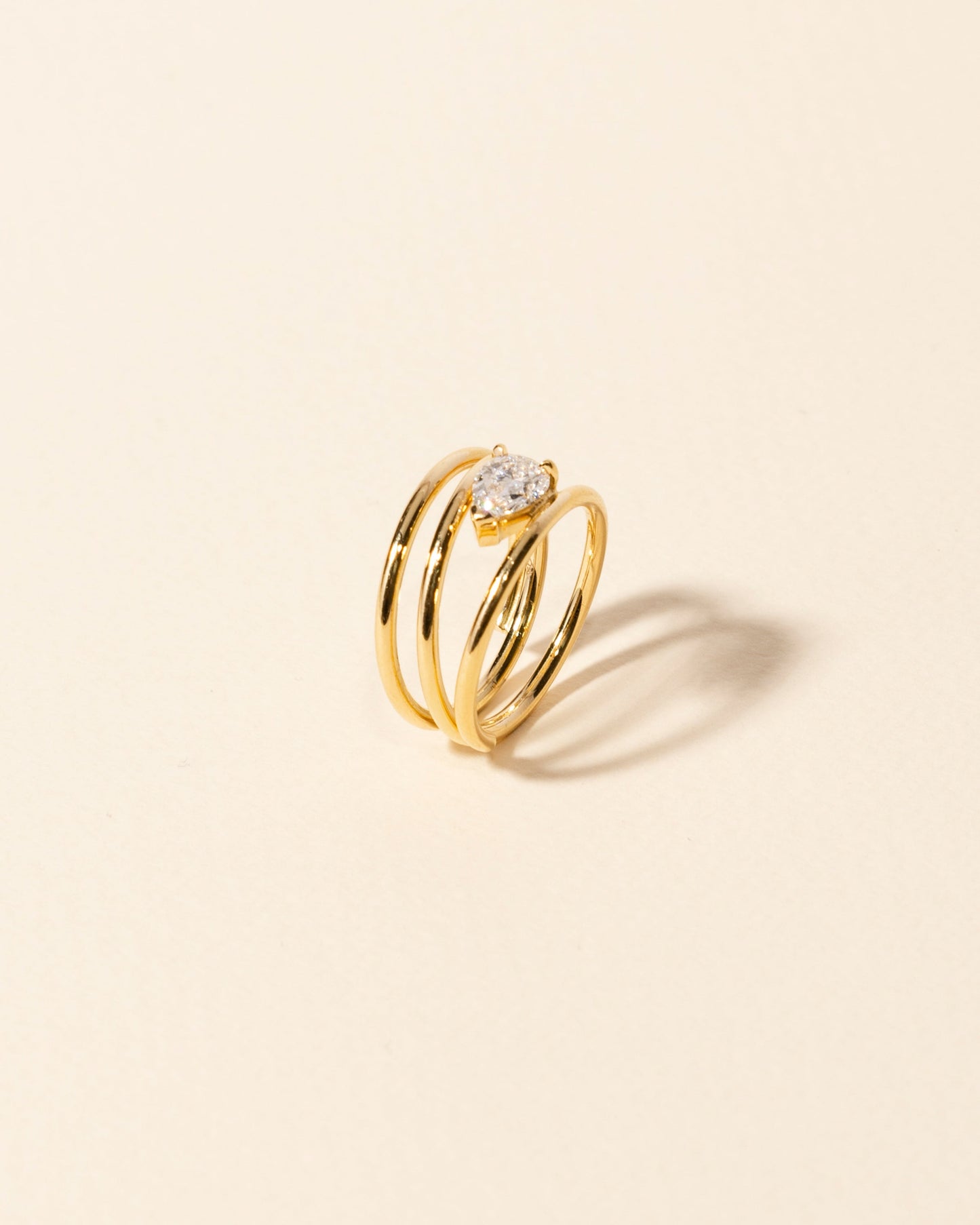 2 CT Round Three Stones Lab Grown Diamond Engagement Ring