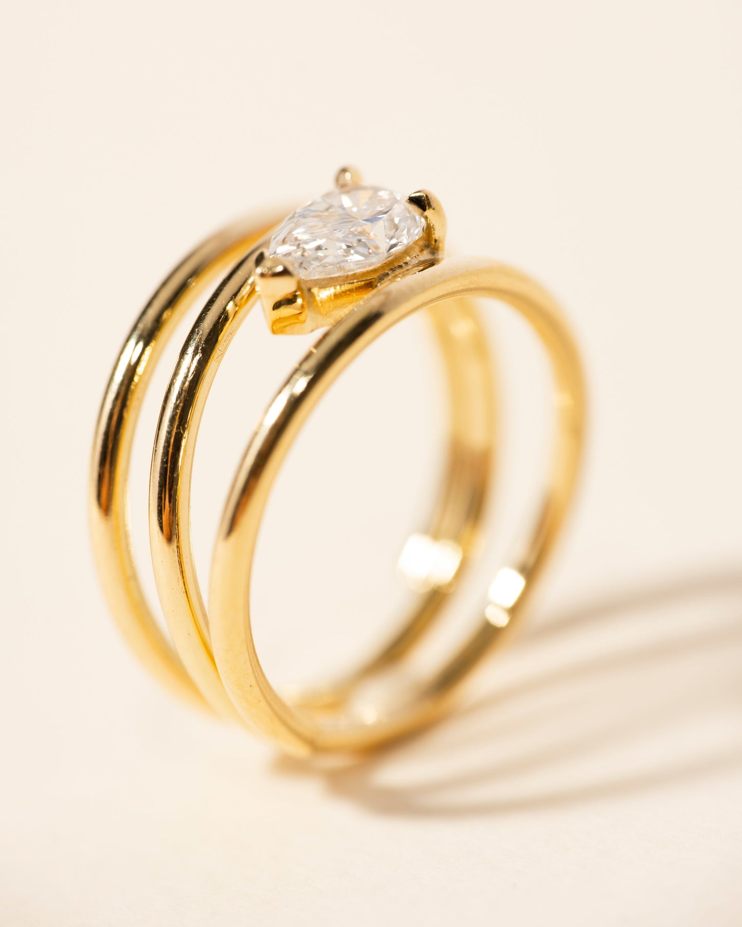 2 CT Round Three Stones Lab Grown Diamond Engagement Ring