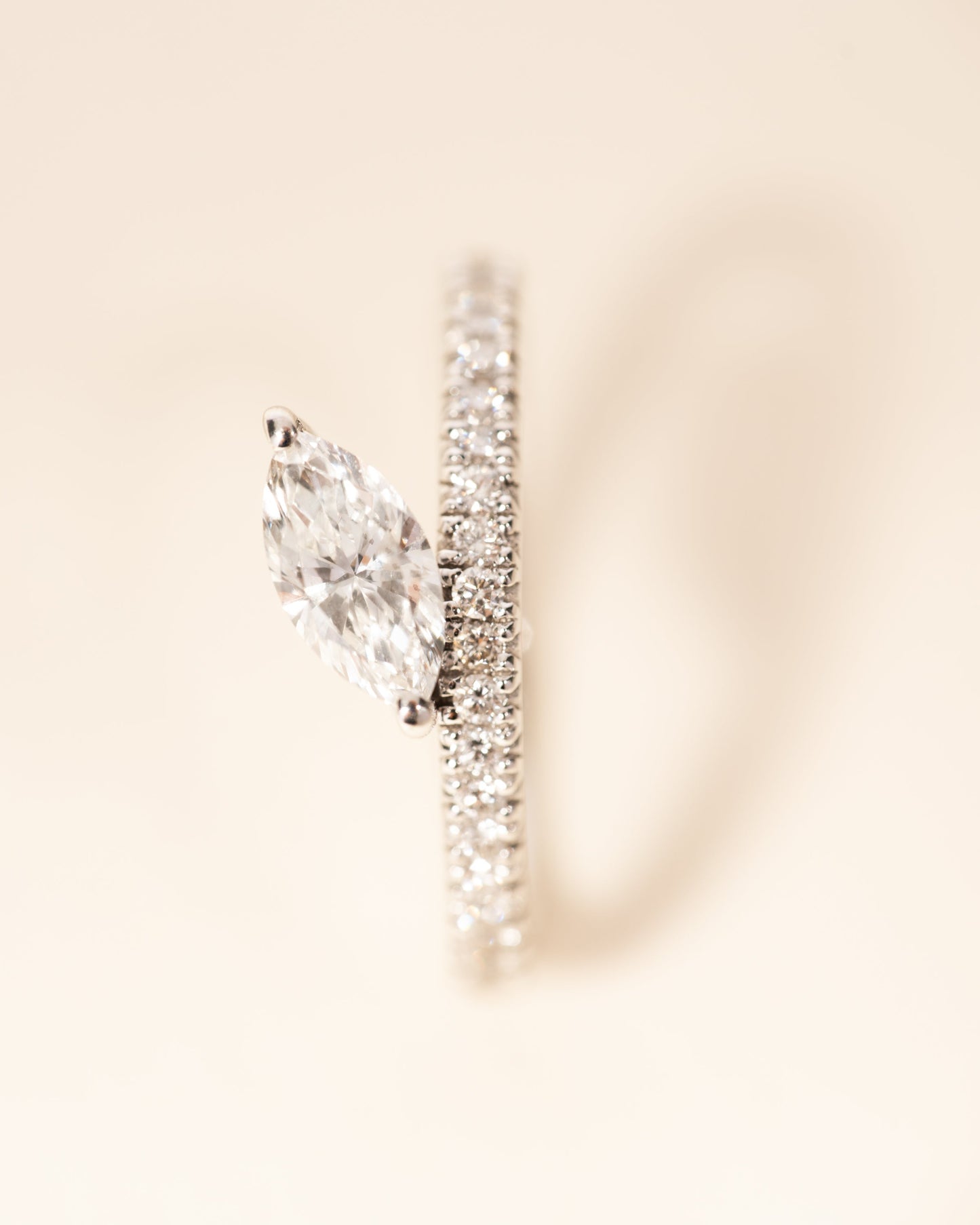 2 CT Round Three Stones Lab Grown Diamond Engagement Ring