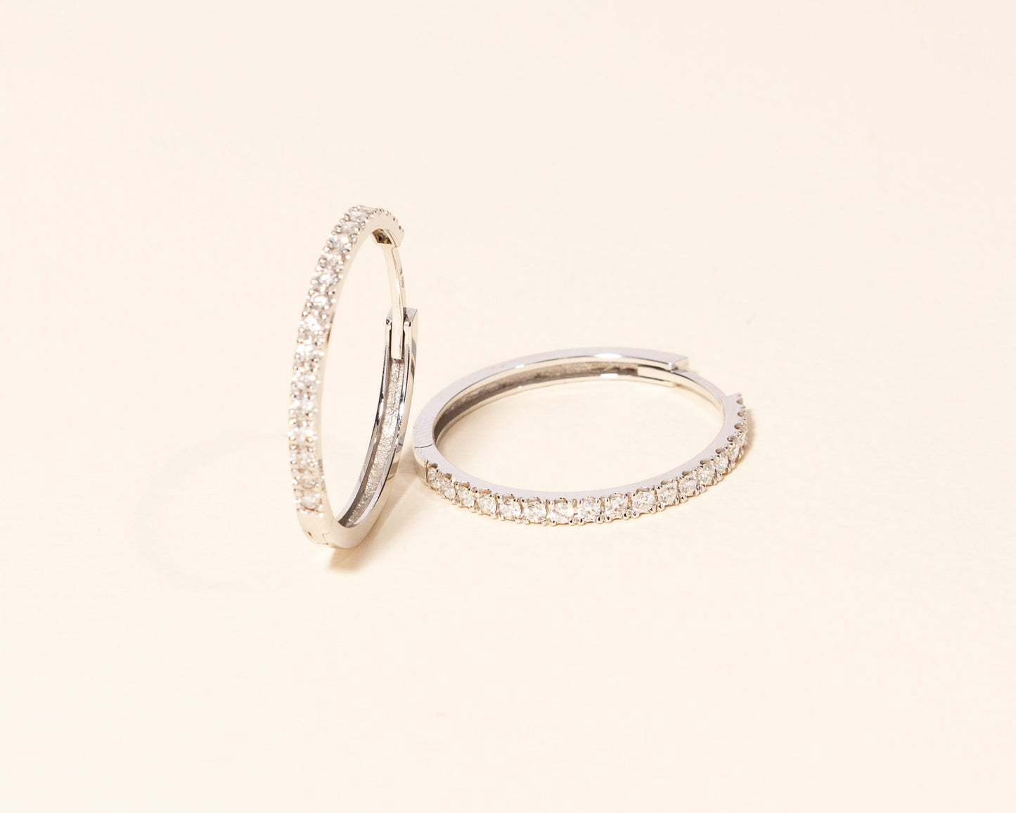 1.0 CT Round Bezel Solitaire Lab Grown Diamond Earrings