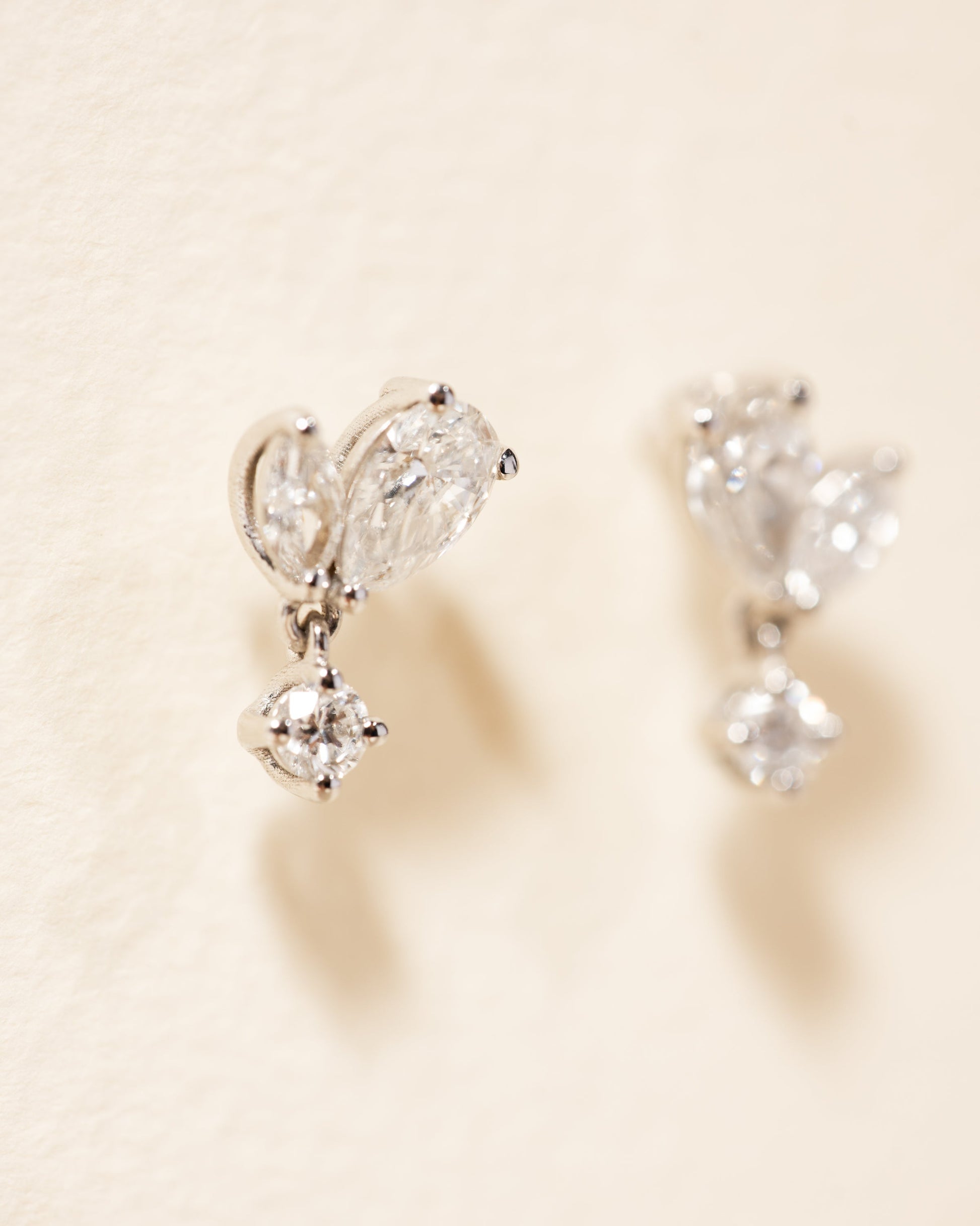 1.0 CT Round Bezel Solitaire Lab Grown Diamond Earrings
