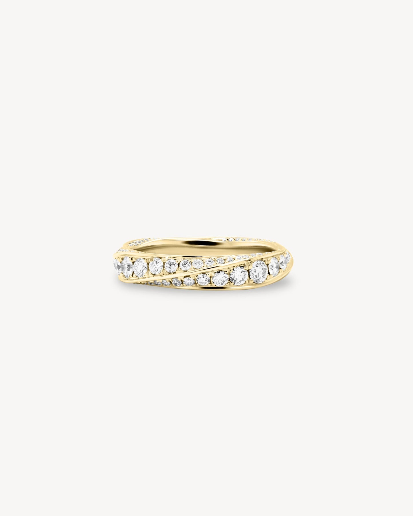 0.37 CT Round Full Eternity Lab Grown Diamond Wedding Band