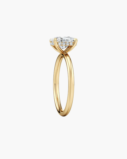 2 CT Round Three Stones Lab Grown Diamond Engagement Ring