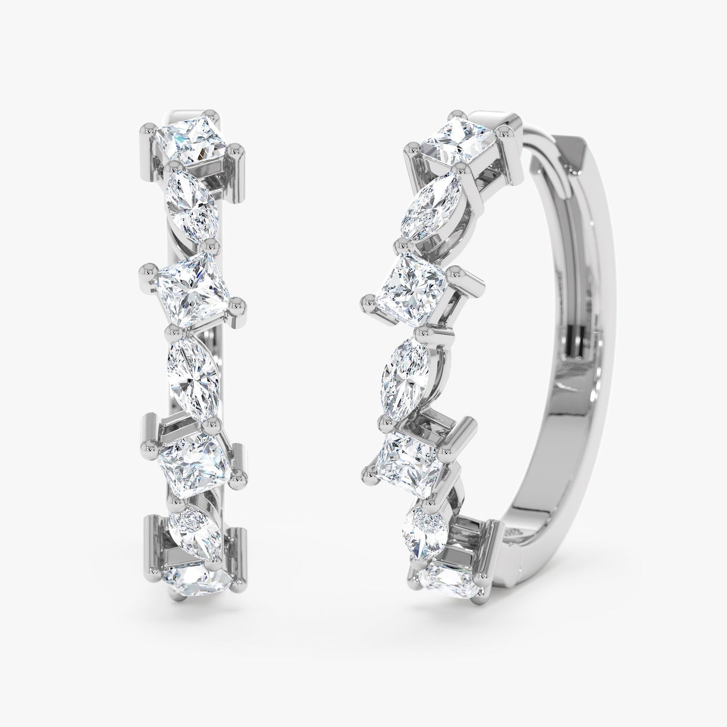 1.0 CT Round Bezel Solitaire Lab Grown Diamond Earrings