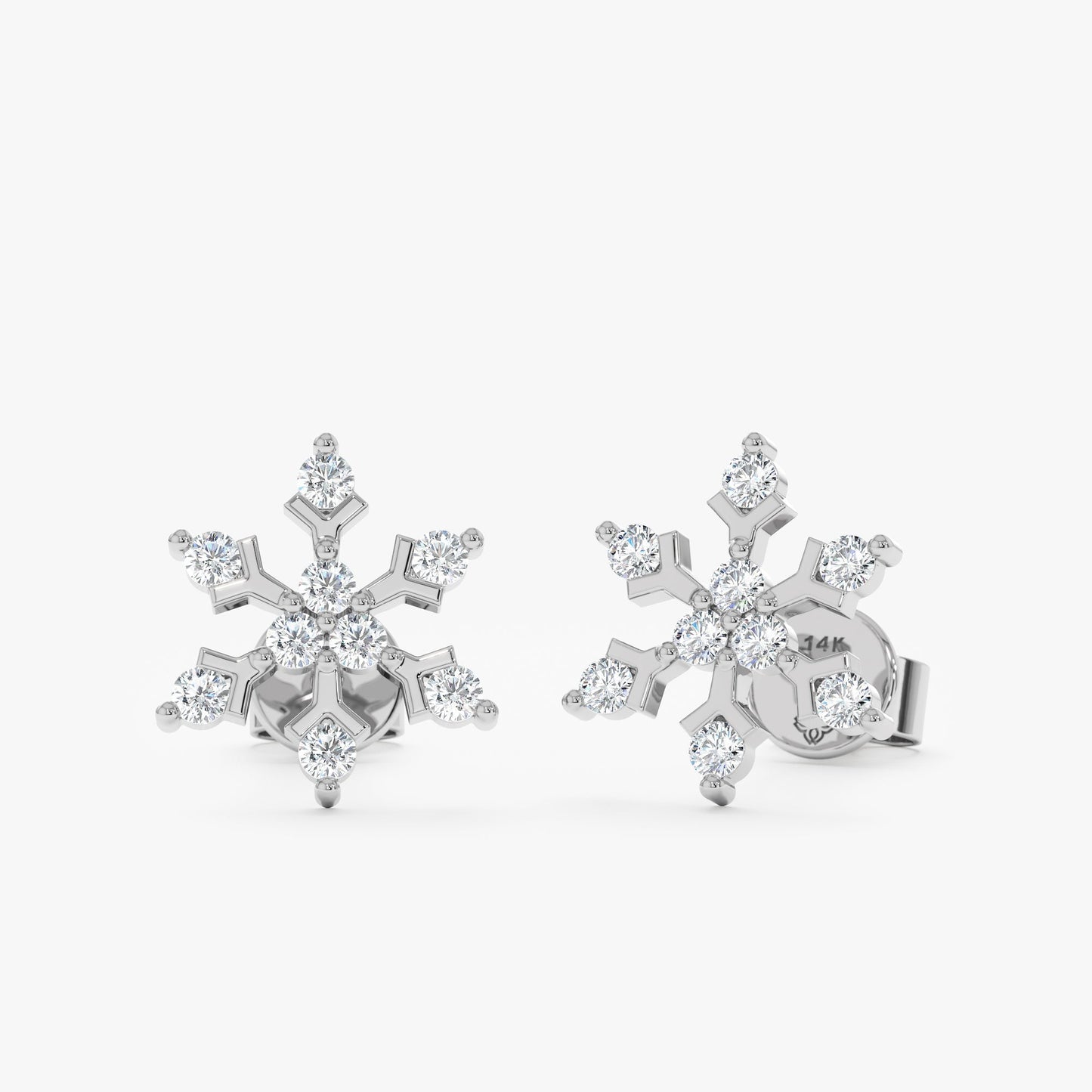 1.0 CT Round Bezel Solitaire Lab Grown Diamond Earrings