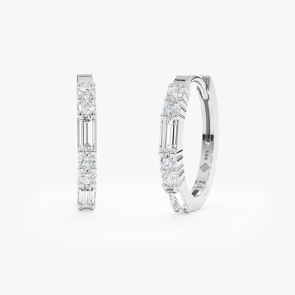 1.0 CT Round Bezel Solitaire Lab Grown Diamond Earrings