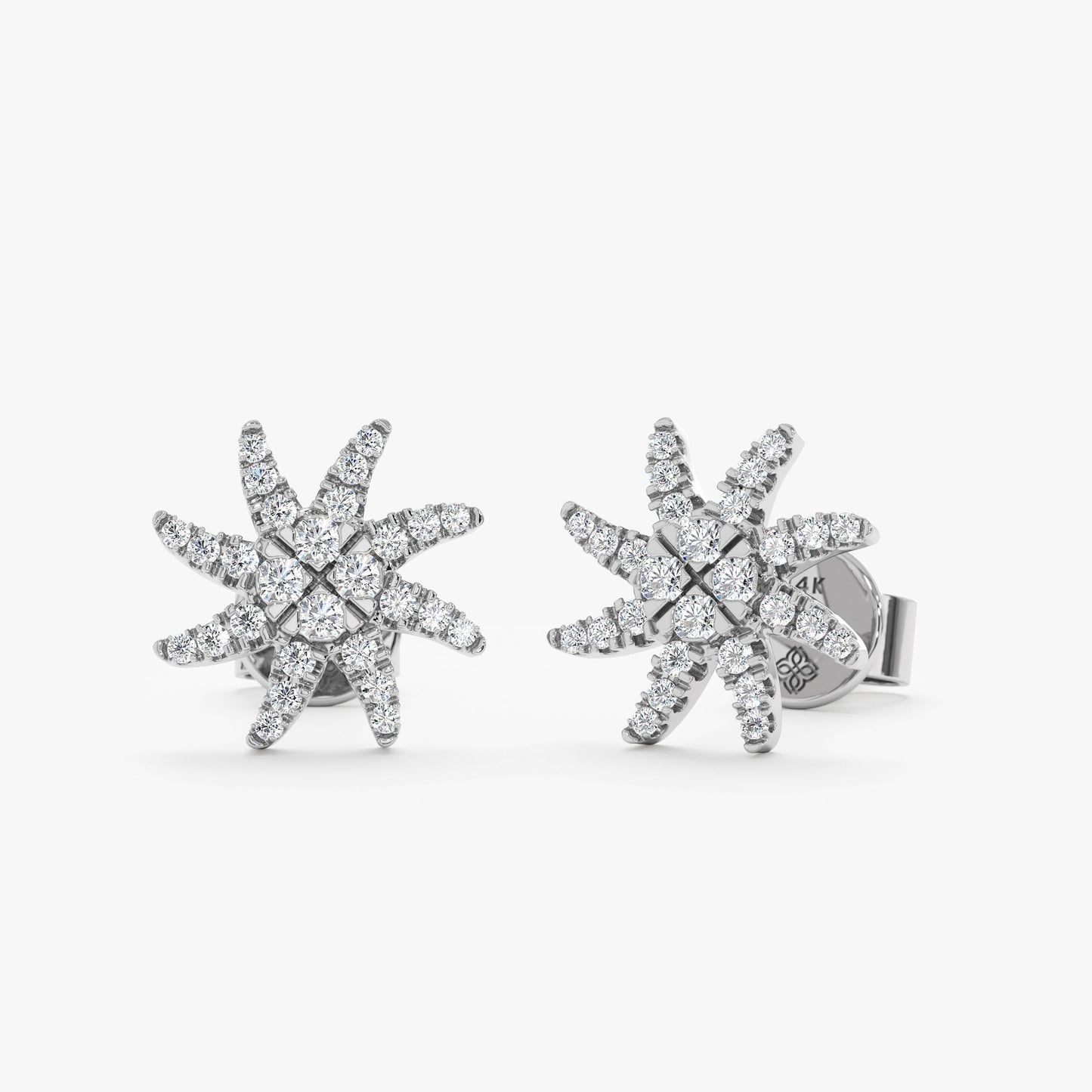 1.0 CT Round Bezel Solitaire Lab Grown Diamond Earrings