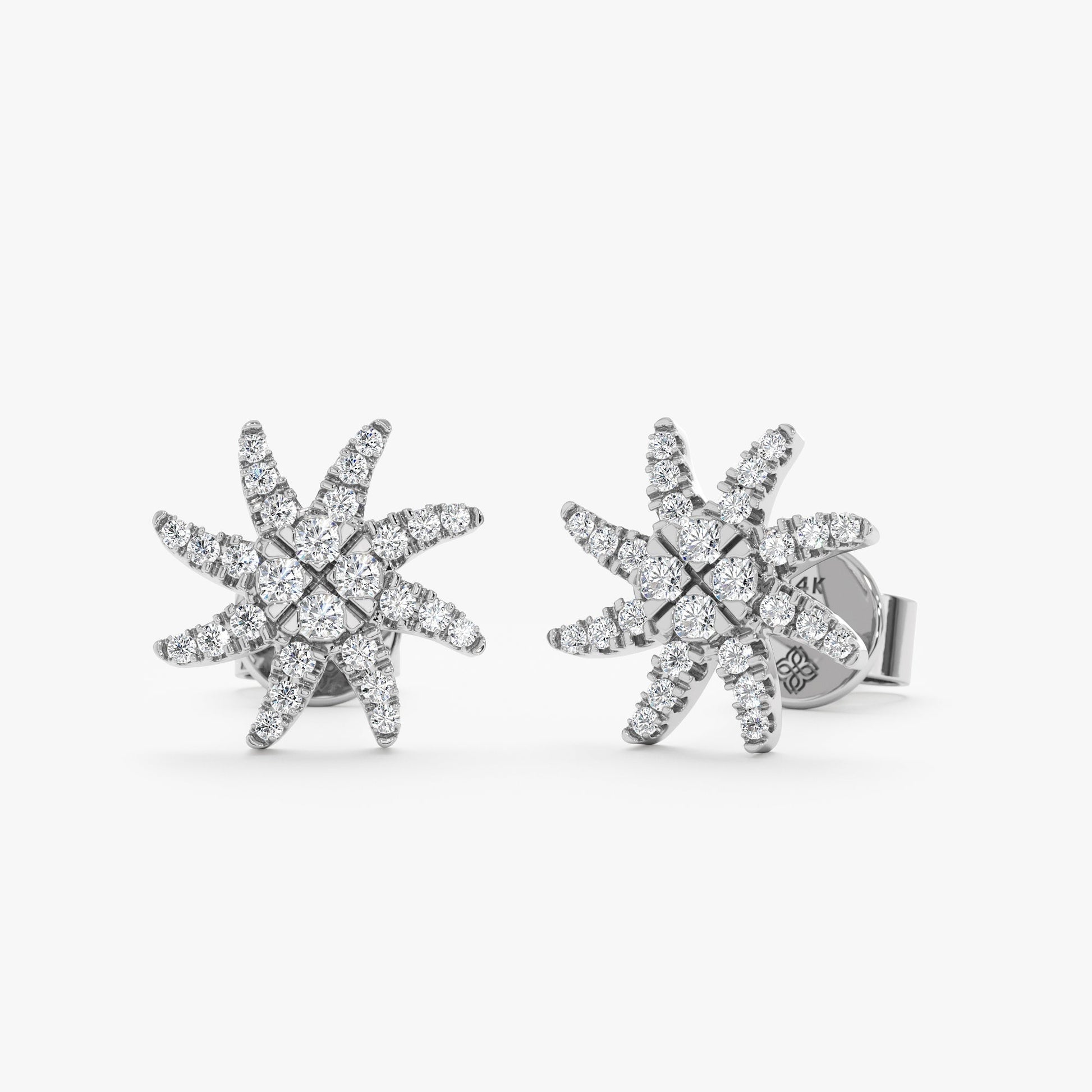 1.0 CT Round Bezel Solitaire Lab Grown Diamond Earrings