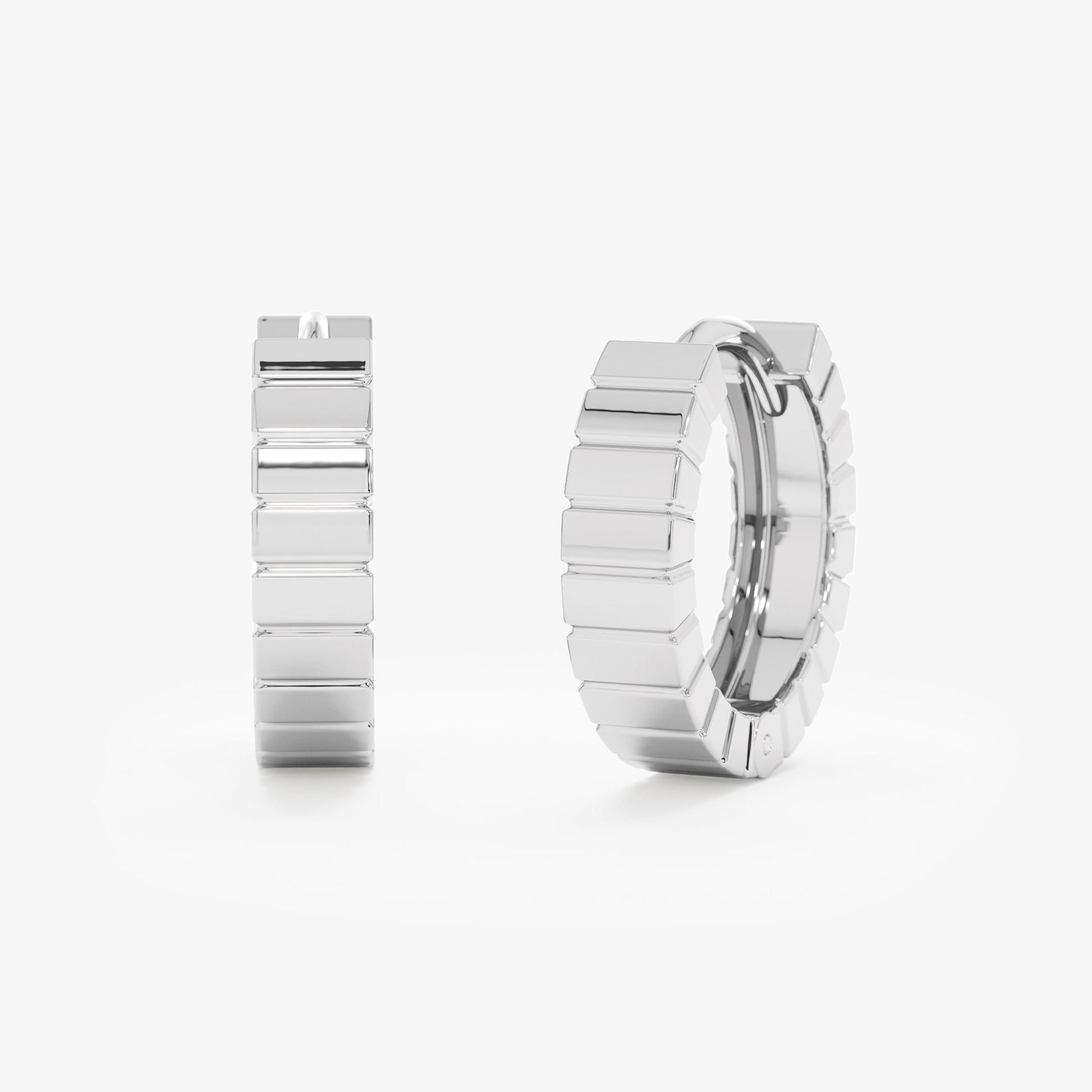 1.0 CT Round Bezel Solitaire Lab Grown Diamond Earrings