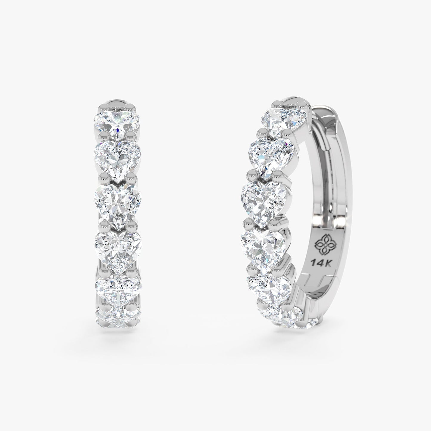 1.0 CT Round Bezel Solitaire Lab Grown Diamond Earrings